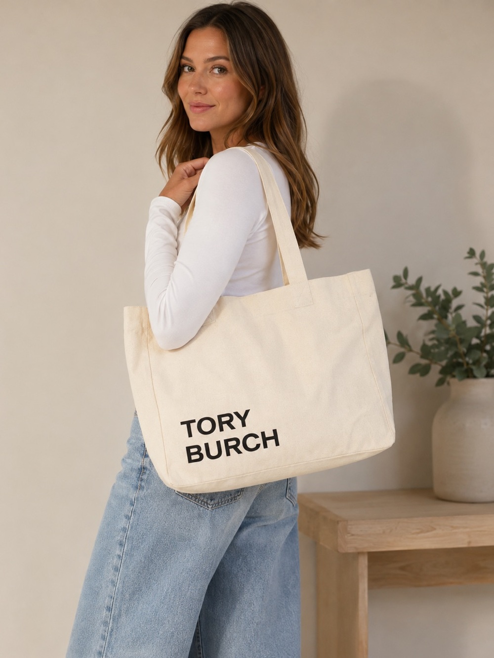 NWOT TORY BURCH
PACKABLE CANVAS‎ TOTE BAG